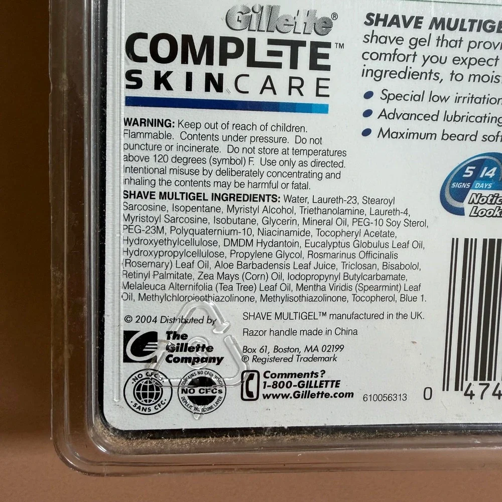 Gillette M3 Power Mach3 Innovation Razor Set Gel Vintage 2004 New Sealed Rare